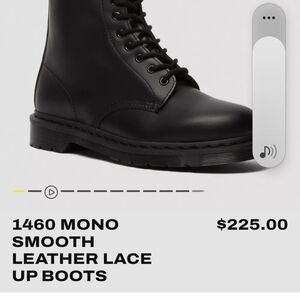 Dr. Martens 1460 Mono Lace-Up Boots - Black